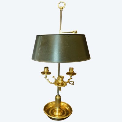 Lampe Bouillotte En Bronze Doré