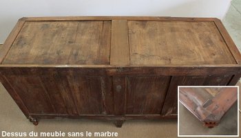 Louis XVI sideboard in solid cherry wood - 18th century