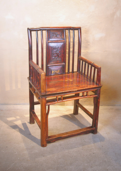 Deux anciens fauteuils Chinois XIXe