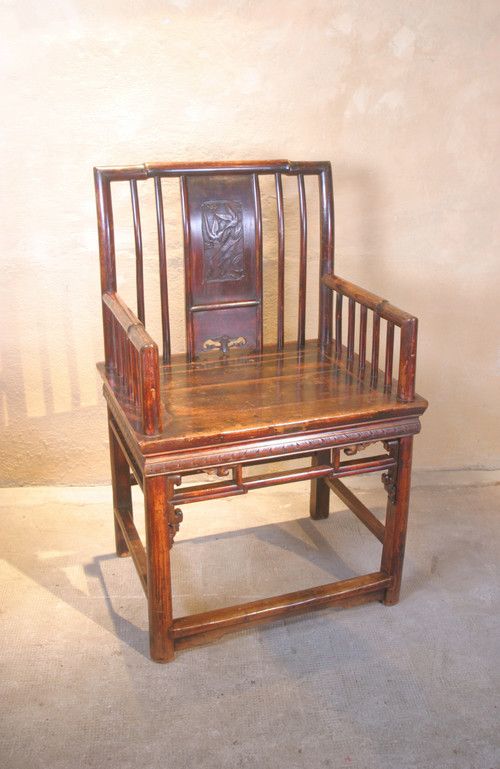 Deux anciens fauteuils Chinois XIXe
