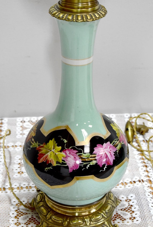 Paire de lampes à pétrole électrifiées – XIXe
