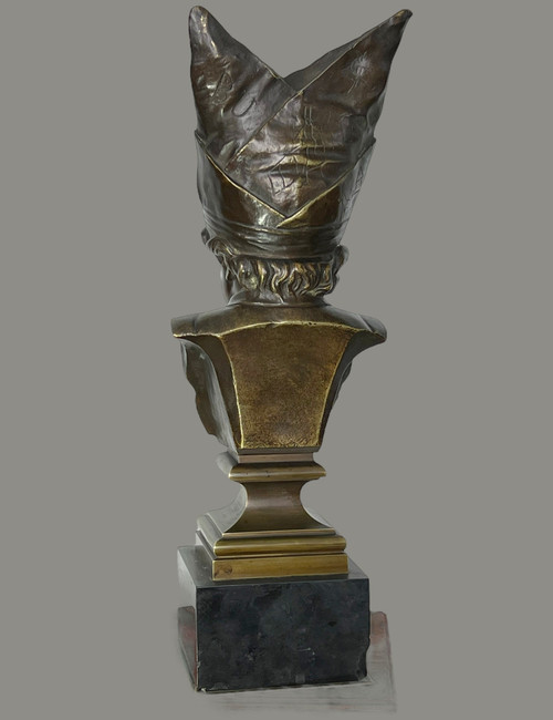 BRONZE ANCIEN DU XIXe " LE BONNET D'ÂNE LA PENITENCE " D' APRES NICOLAS LECORNET