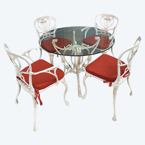Rare Salon de jardin de style Art Nouveau 