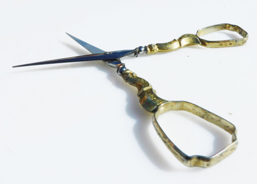 Antique Gold Silver Vermeil Sewing Set In A Napoleon III Tortoise Shell Box