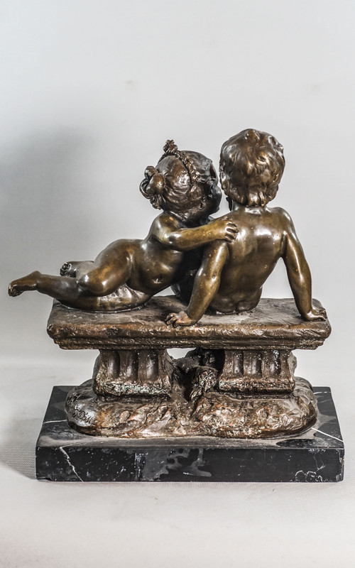 Joseph D'ASTE, 1881-1945, BAMBINI DI BRONZO