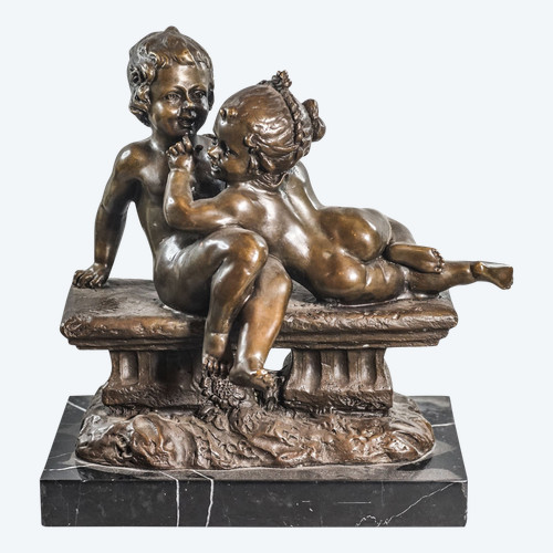 Joseph D'ASTE, 1881-1945, BAMBINI DI BRONZO