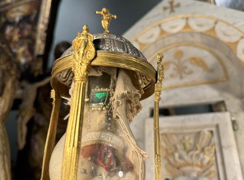 Monstrance Reliquary Of Saint Theodore - Circa 1700