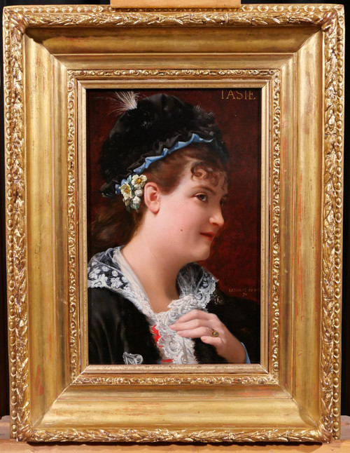 Jean Jules Antoine LECOMTE DU NOÜY 1842-1923 Porträt einer Frau, Gemälde, 1876