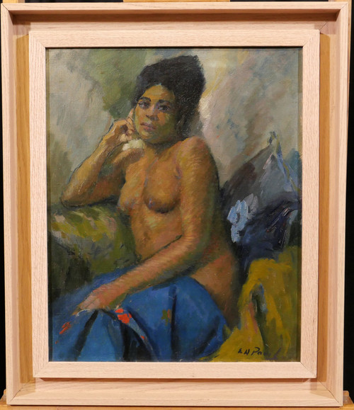 Elie Anatole PAVIL 1873-1948 La Martiniquaise, femme nue, dipinto, 1930 ca.