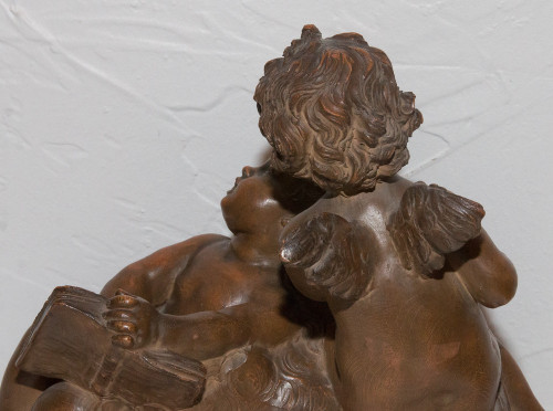  Psiche e Cupido in terracotta firmati Fernand Cian Paris