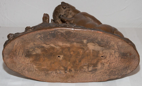  Psiche e Cupido in terracotta firmati Fernand Cian Paris