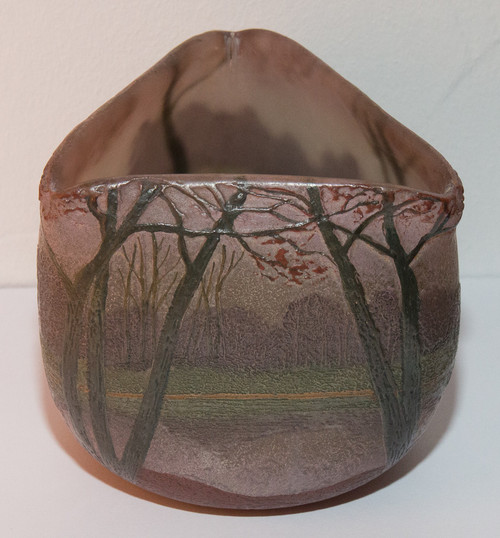 Pâte De Verre Vase Signed Legras