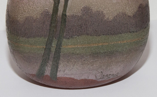 Pâte De Verre Vase Signed Legras