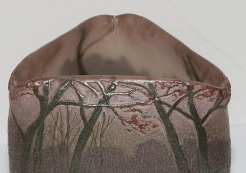 Pâte De Verre Vase Signed Legras