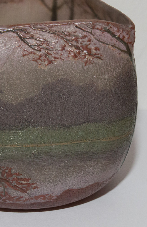 Pâte De Verre Vase Signed Legras