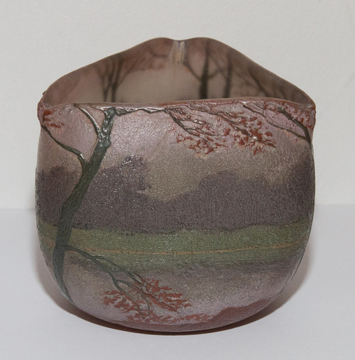 Pâte De Verre Vase Signed Legras