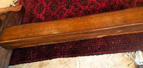 Ancienne table de monastère en chêne brut Début XXème Restaurée