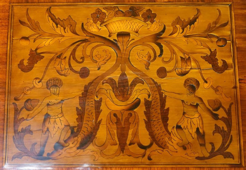 Coffret Lombard En Marqueterie d'époque Louis XVI