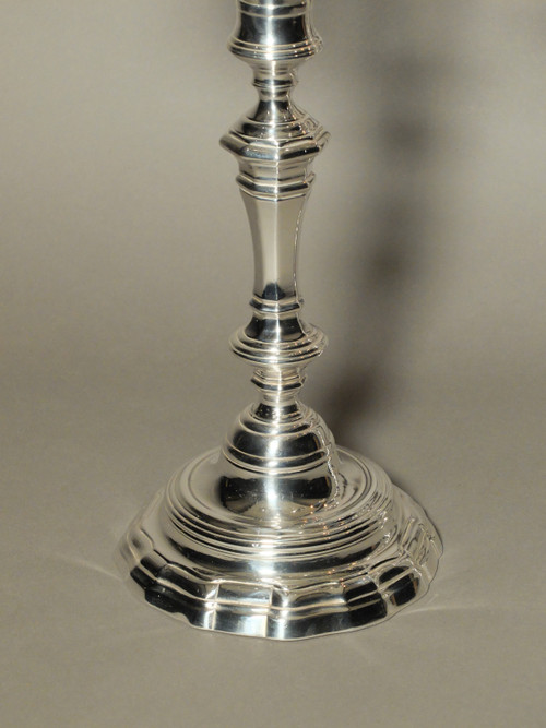 Pair of 3-branch candelabras 18th century