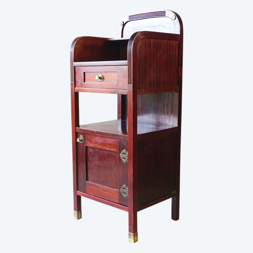 Thonet-Nachttisch Nr. 25000, 1912, Marmor und Messing - Otto Wagner -