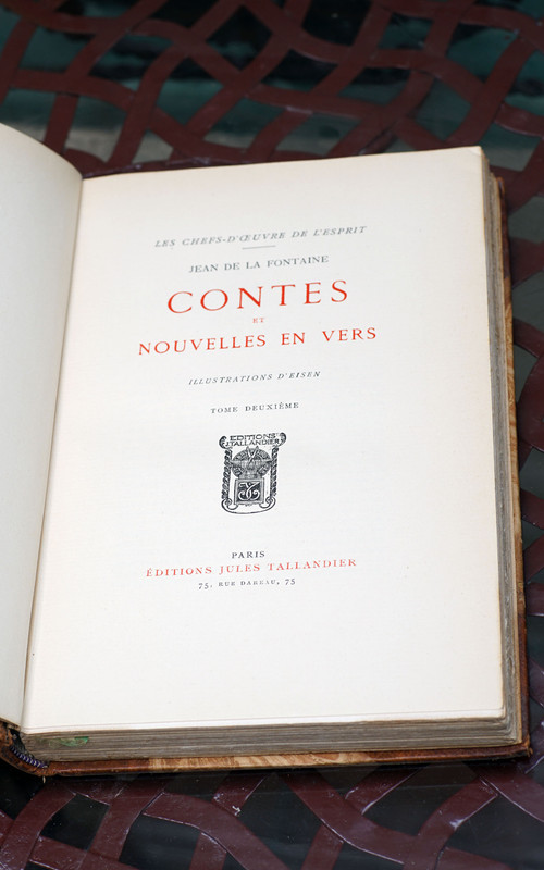 Curiosa : CONTES DE LA FONTAINE - Collection les chefs d'œuvre de l'esprit.‎ 2 tomes