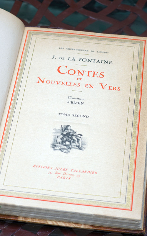 Curiosa : CONTES DE LA FONTAINE - Collection les chefs d'œuvre de l'esprit.‎ 2 tomes