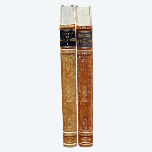 Curiosa : CONTES DE LA FONTAINE - Collection les chefs d'œuvre de l'esprit.‎ 2 tomes