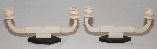 Pair Of Candlesticks Art Deco period