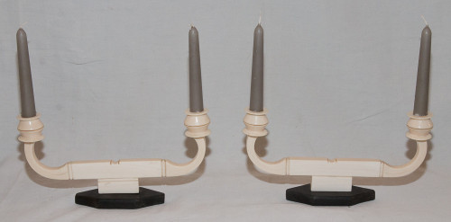 Pair Of Candlesticks Art Deco period