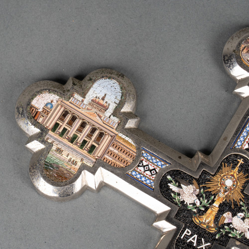 Cross with Micro-Mosaics, 19th Century