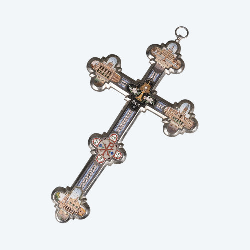 Cross with Micro-Mosaics, 19th Century