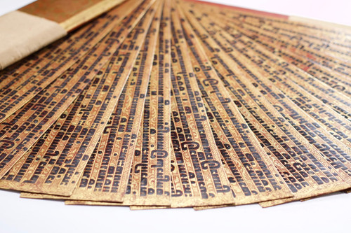 Kammavaca, ancient monastic ordination book. Burma.