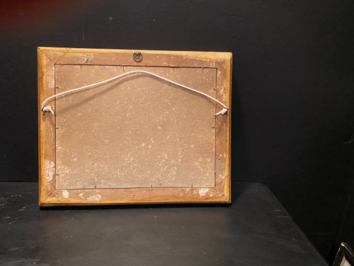 Tableau, fixé sous verre