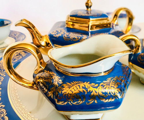 Service à thé « tête à tête «  en porcelaine De Limoges 
