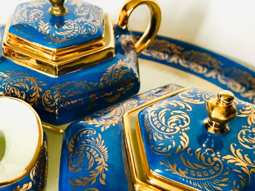 Service à thé « tête à tête «  en porcelaine De Limoges 