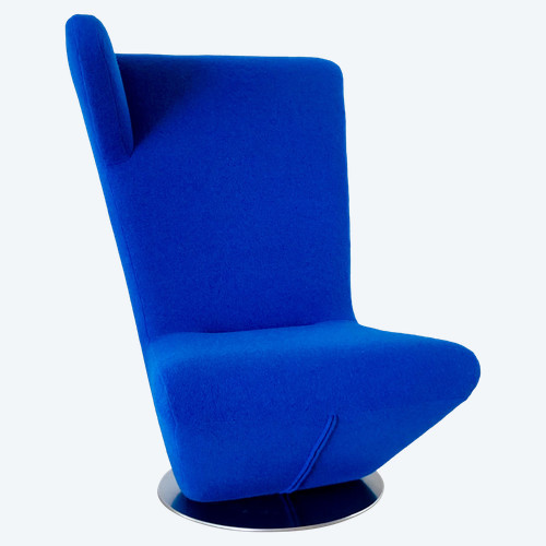 Fauteuil pivotant "Pélican" par Claudio Colucci pour Neology avec appuie-tête droit, France 90's