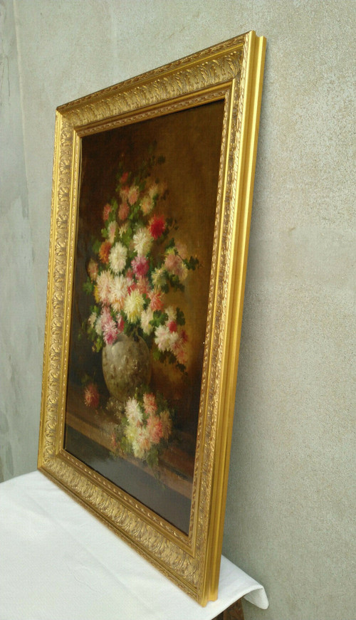 Frans Backvis (1857-1926 ) Öl auf Leinwand Blumenstillleben