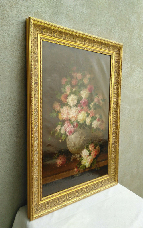 Frans Backvis (1857-1926 ) Öl auf Leinwand Blumenstillleben