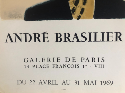 Poster André Brasilier Galerie de Paris 1969