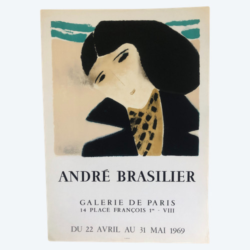 Poster André Brasilier Galerie de Paris 1969