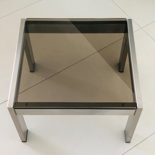 Quadratischer Couchtisch von Gae Aulenti, Italien 1970er Jahre