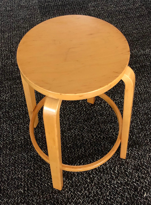 Bar stool 64 by Alvar Aalto for Artek, Finland 1980s