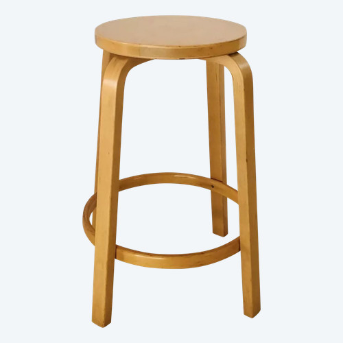 Bar stool 64 by Alvar Aalto for Artek, Finland 1980s