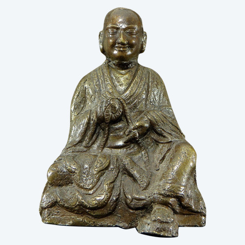 Tibet, Early 20th Century, Bronze Arhat Statue.