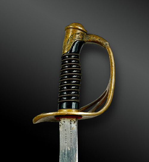 MINIATURE CAVALRY SABER, model 1882 - LETTER OPENER or PAPER OPENER - France - 19th century