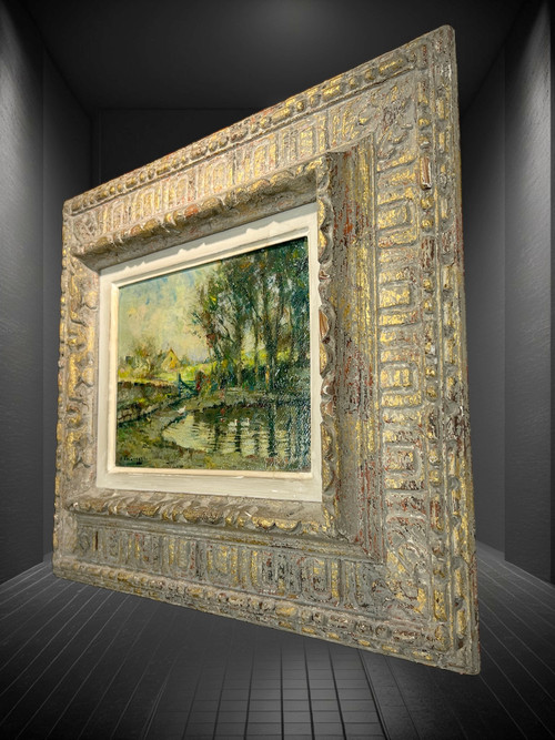 GEMÄLDE / ÖL AUF PANEL VON CHARLES VERBRUGGHE 1877-1974 „NORMANDIE“