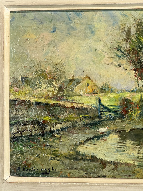 GEMÄLDE / ÖL AUF PANEL VON CHARLES VERBRUGGHE 1877-1974 „NORMANDIE“