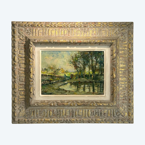 GEMÄLDE / ÖL AUF PANEL VON CHARLES VERBRUGGHE 1877-1974 „NORMANDIE“