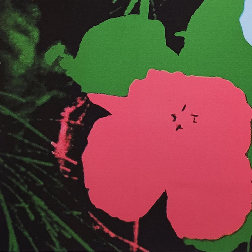 1980s Gorgeous Andy Warhol "Flowers" Limited Edition Lithograph