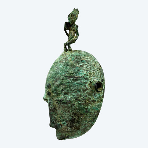 ANTHROPOMORPHISCHE MASKE – Baoulé-Kultur, Elfenbeinküste – Erste Hälfte des 20. Jahrhunderts